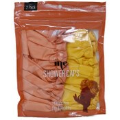 Wholesale - 2pc CORAL/YELLOW SHOWER CAP C/P 72, UPC: 810004941038
